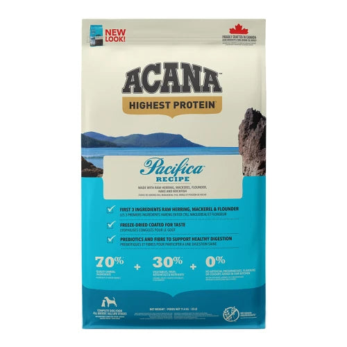 Hrana za pse z ribjim mesom, brez žit, brez konzervansov, primerna za alergike Acana PACIFICA RECIPE, 2 kg