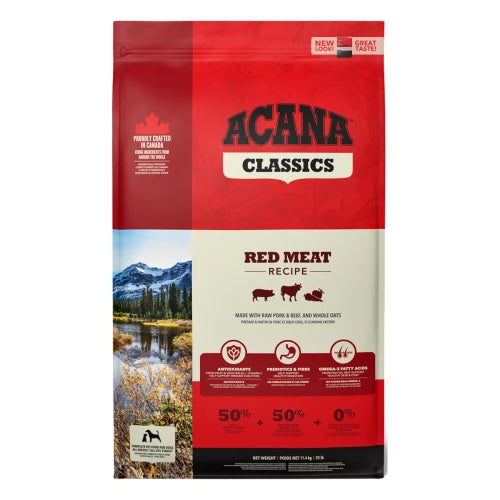 Hrana za pse s kvalitetnim rdečim mesom proste reje, sadjem in zelenjavo Acana CLASSIC RED, 2 kg