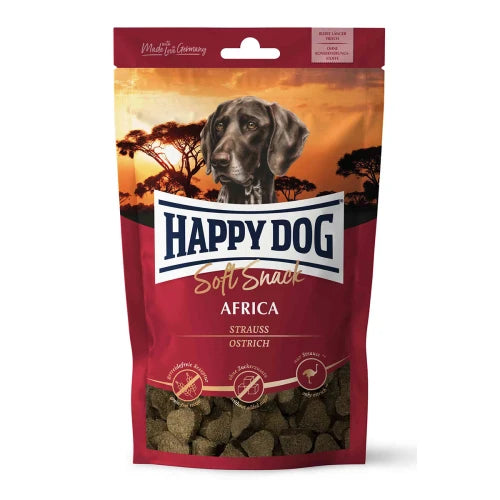 Pasji priboljški brez žit in brez konzervansov Happy dog SOFT SNACK AFRICA, 100 g